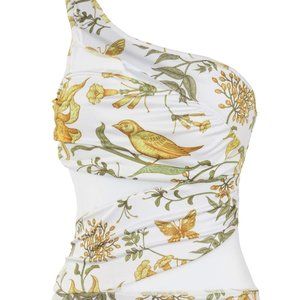 Lilicherry Mesh White & Yellow Swimsuit XL, NWT